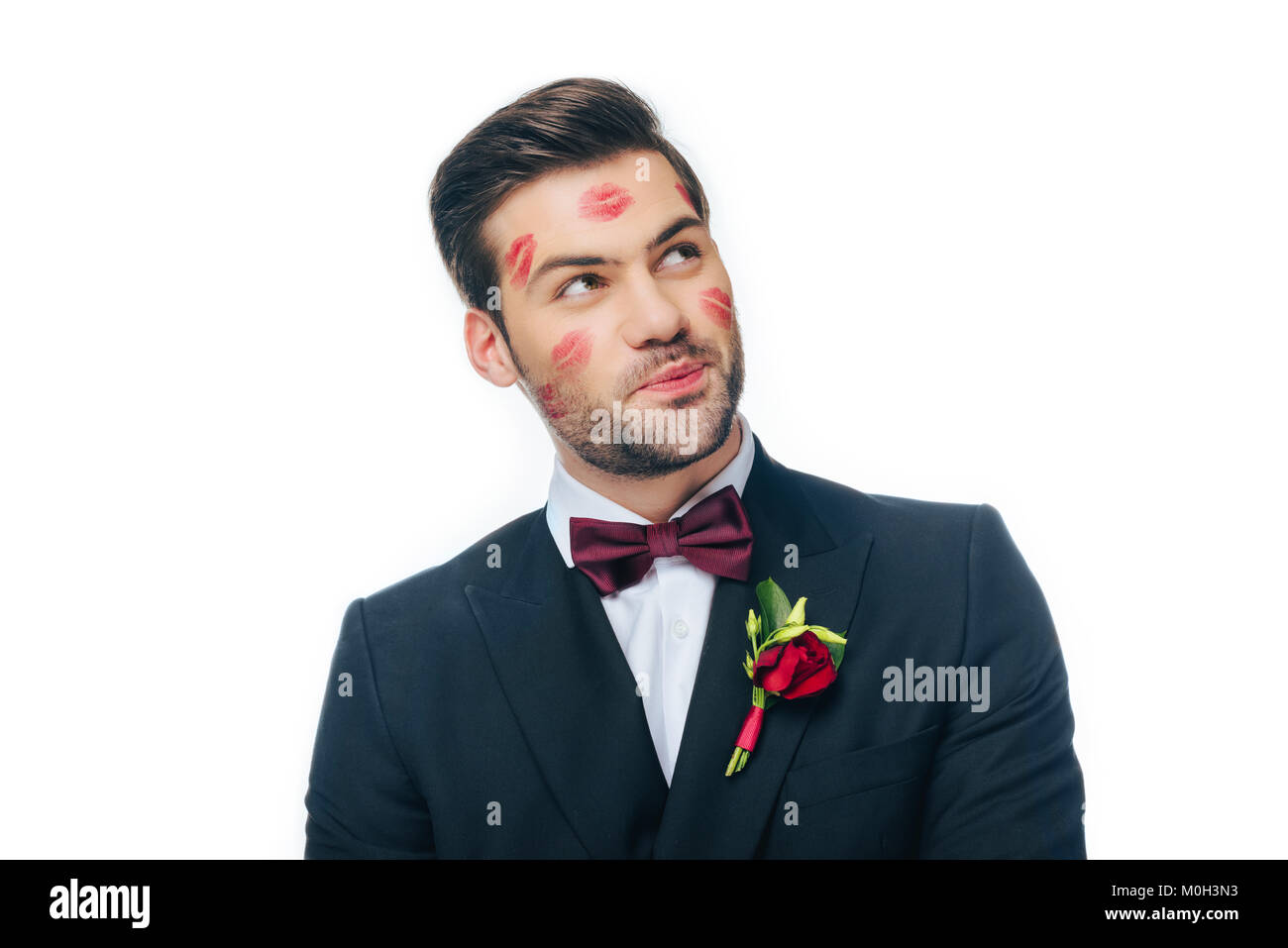 Man lipstick red hi-res stock photography and images - Alamy