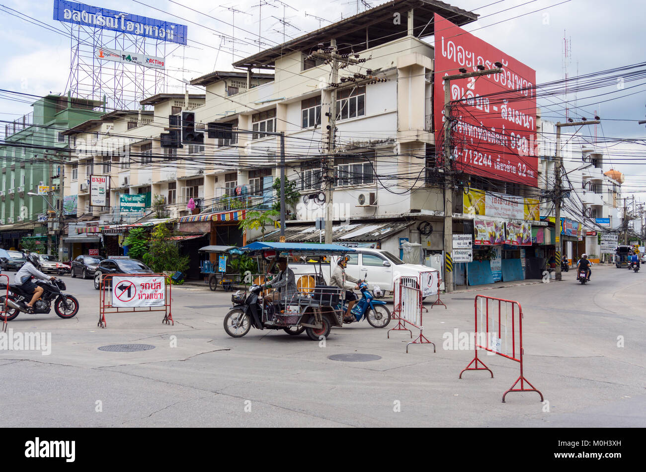 Asia,Thailand,Samut Songkhram,urban architecture Stock Photo