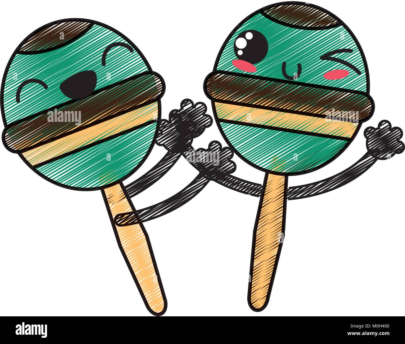 Maracas instrument isolated icon vector hi-res stock photography and images  - Page 3 - Alamy