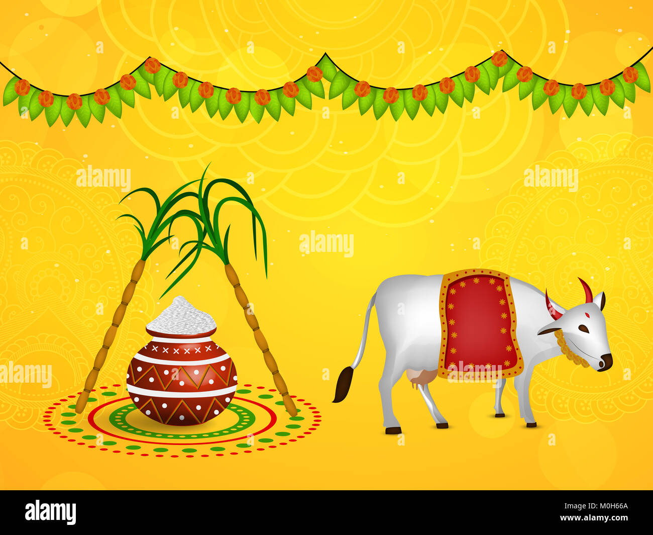 How to draw Pongal