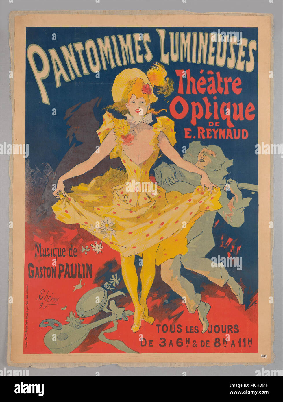 Musée Grévin, Pantomimes Lumineuses, Théâtre optique de E. Reynaud, musique de Gaston Paulin MET DP358281 Stock Photo