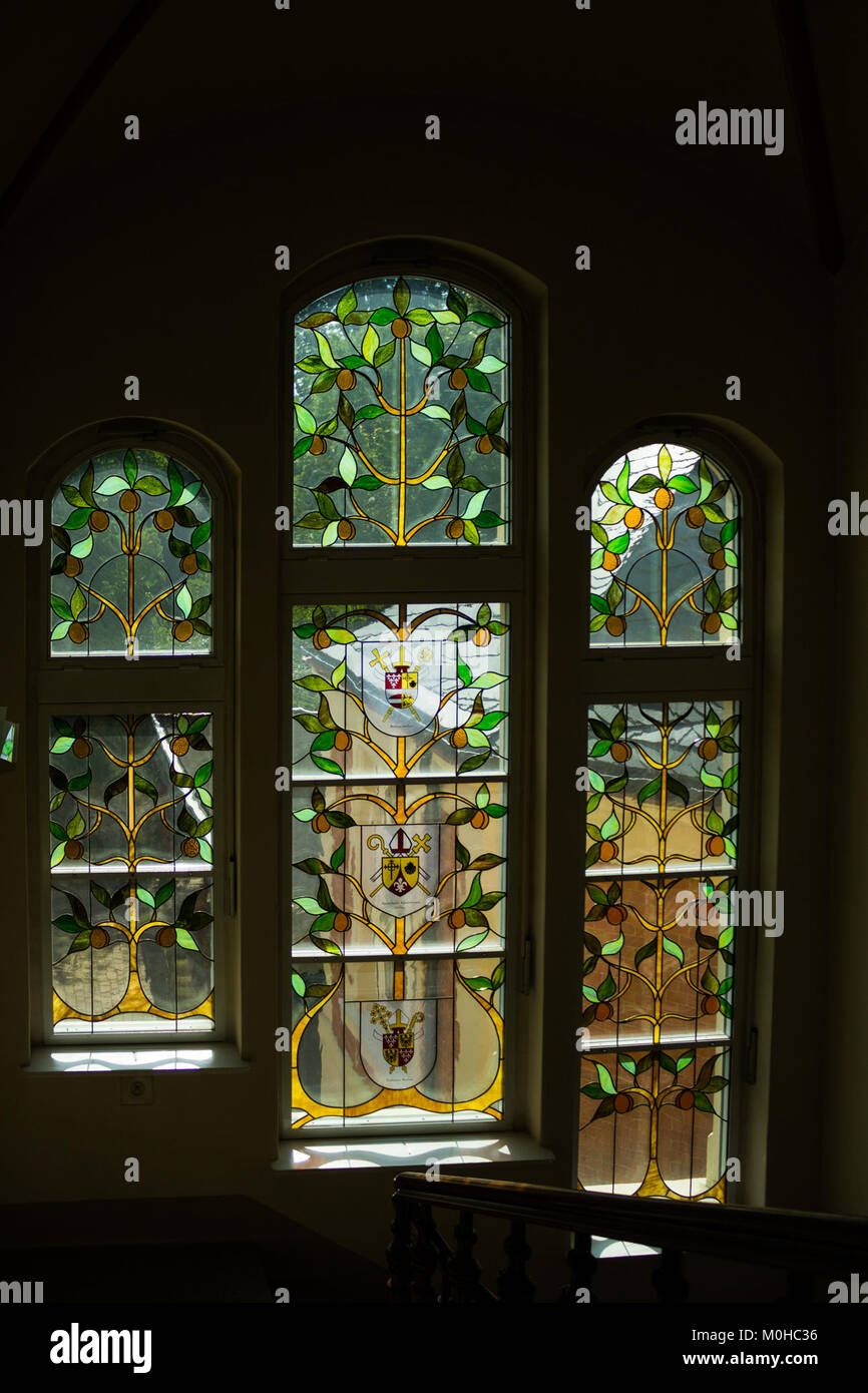 Buntglasfenster, Bischöfliches Ordinariat, Görlitz Stock Photo