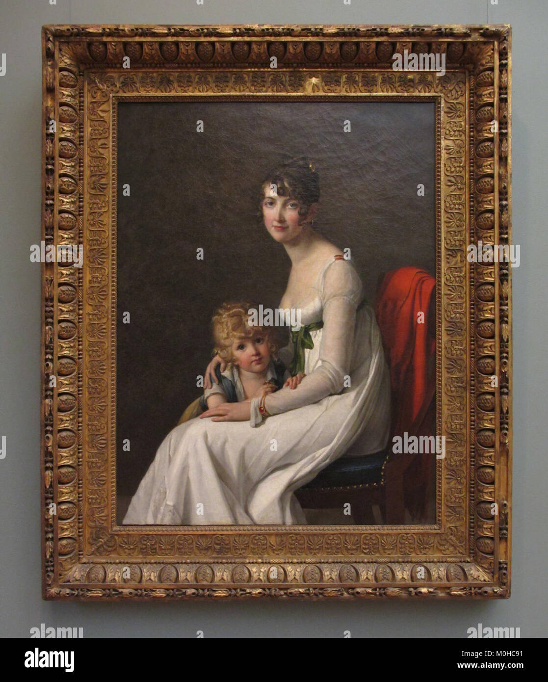 Madame Philippe Panon Desbassayns de Richemont (Jeanne Eglé Mourgue, 1778–1855) and Her Son, Eugène (1800–1859) MET 53.61.4 1 copy Stock Photo