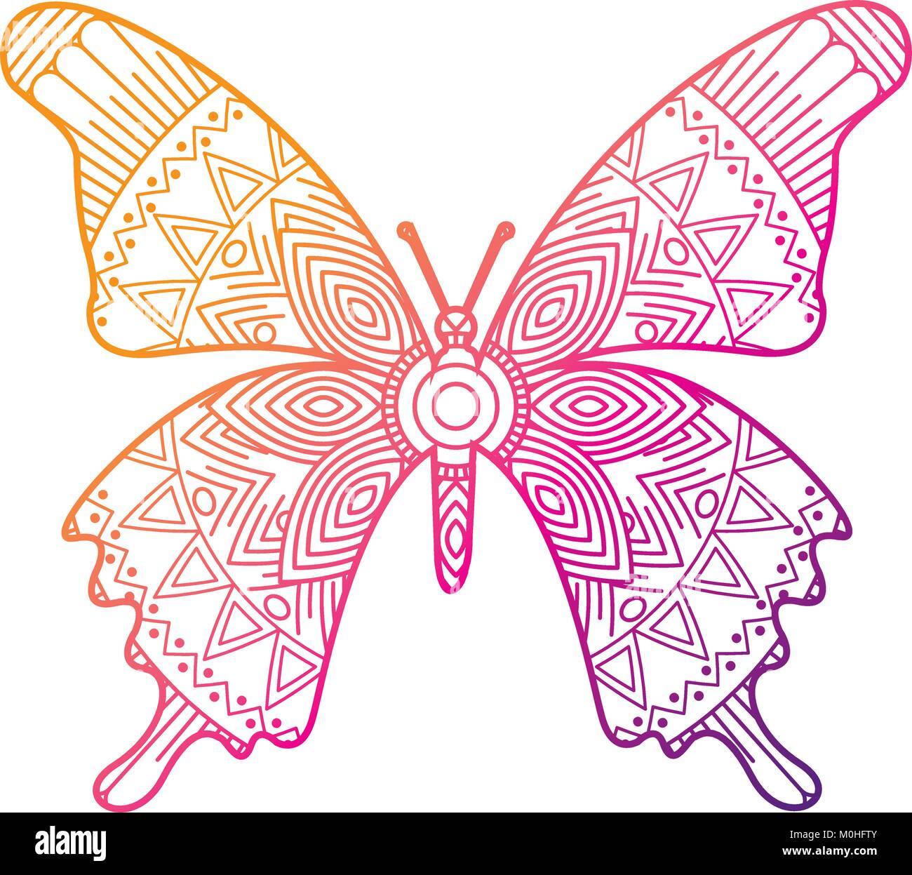 Butterfly Design Coloring Pages High Resolution Stock Photography And Images Alamy