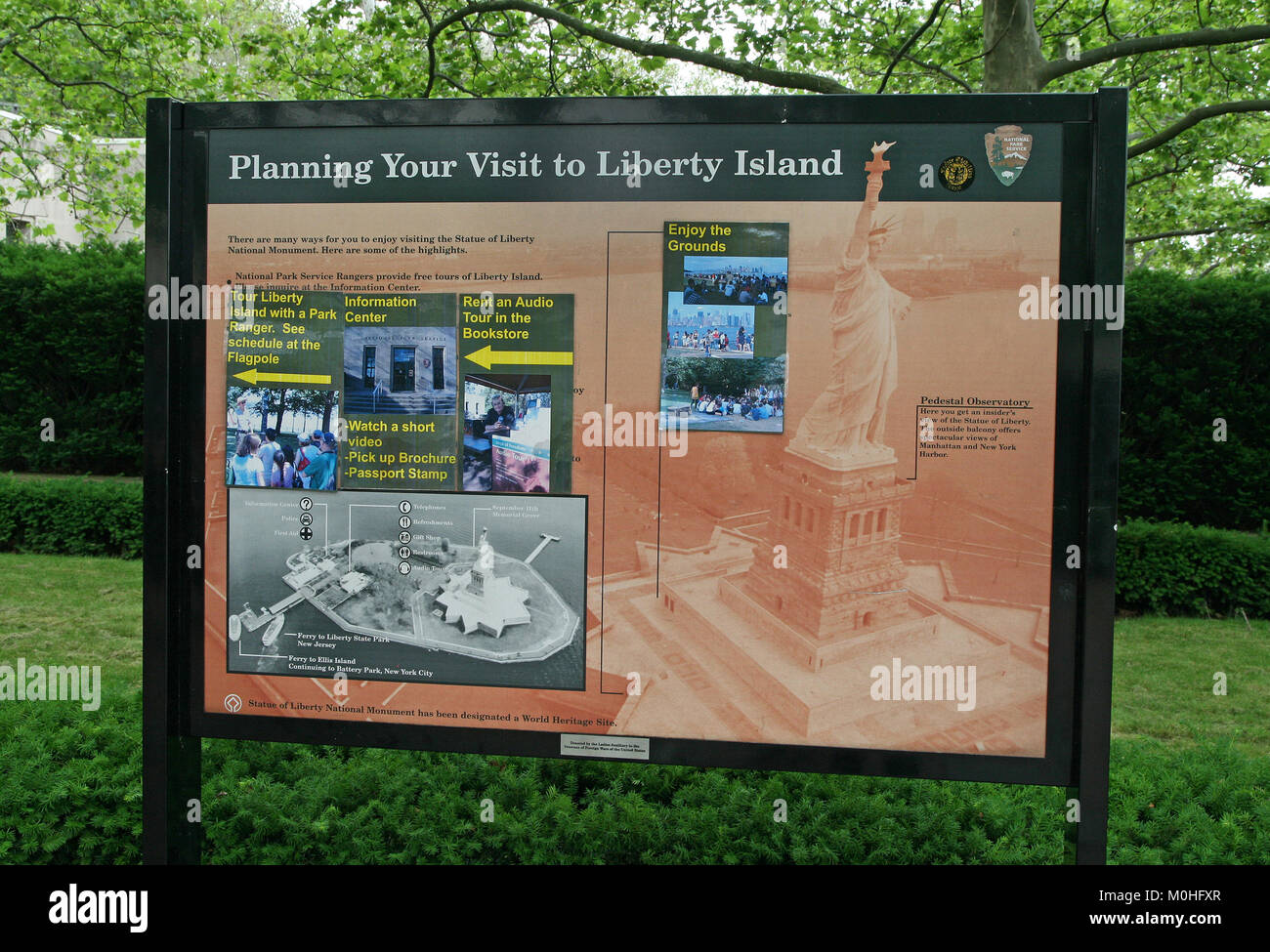 ellis island statue of liberty map