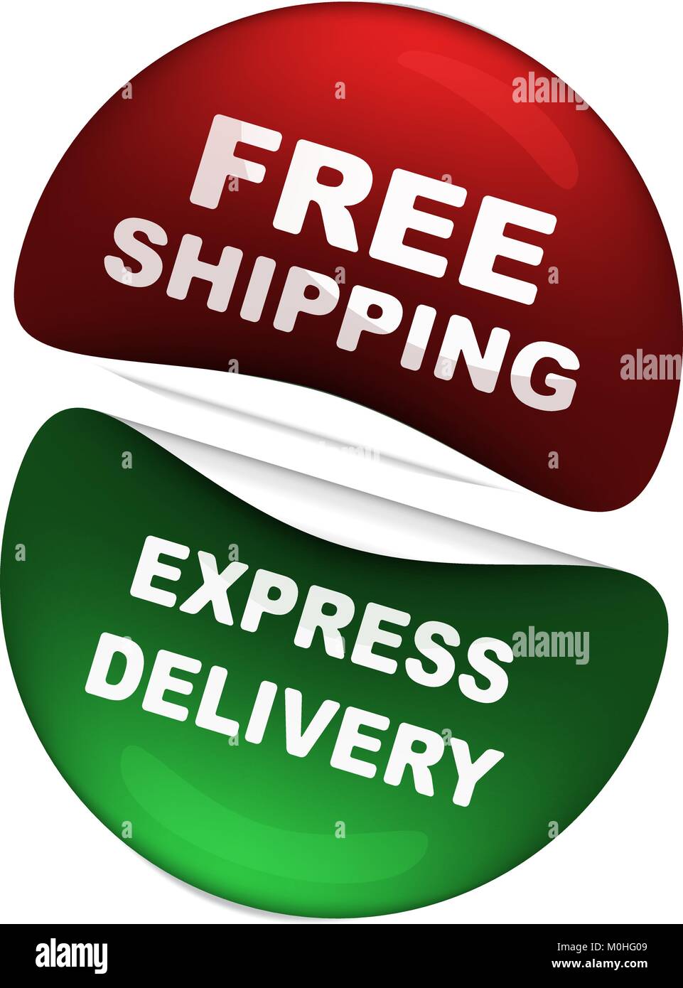 Vector free shipping and express delivery icons Stock Vector Image