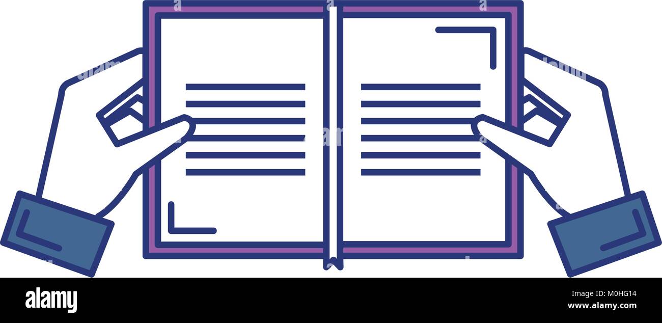 hands with note book vector illustration design Stock Vector Image ...