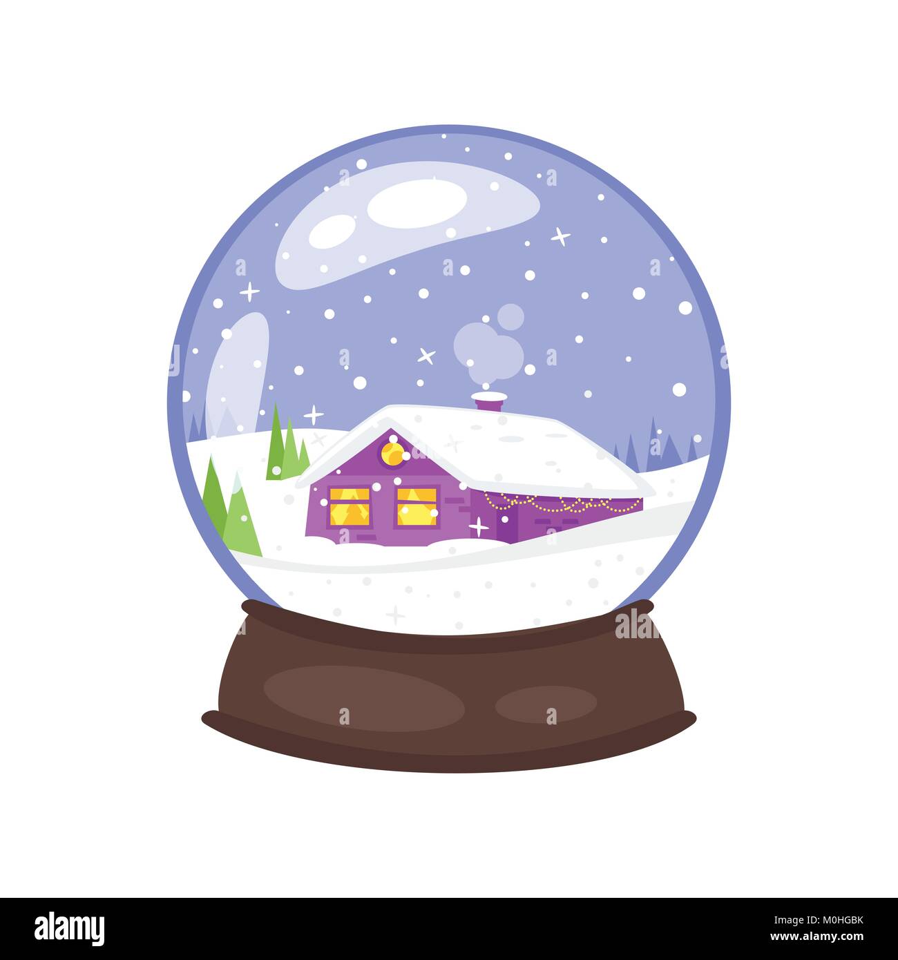 illustration of snow globe Stock Vector Image & Art - Alamy