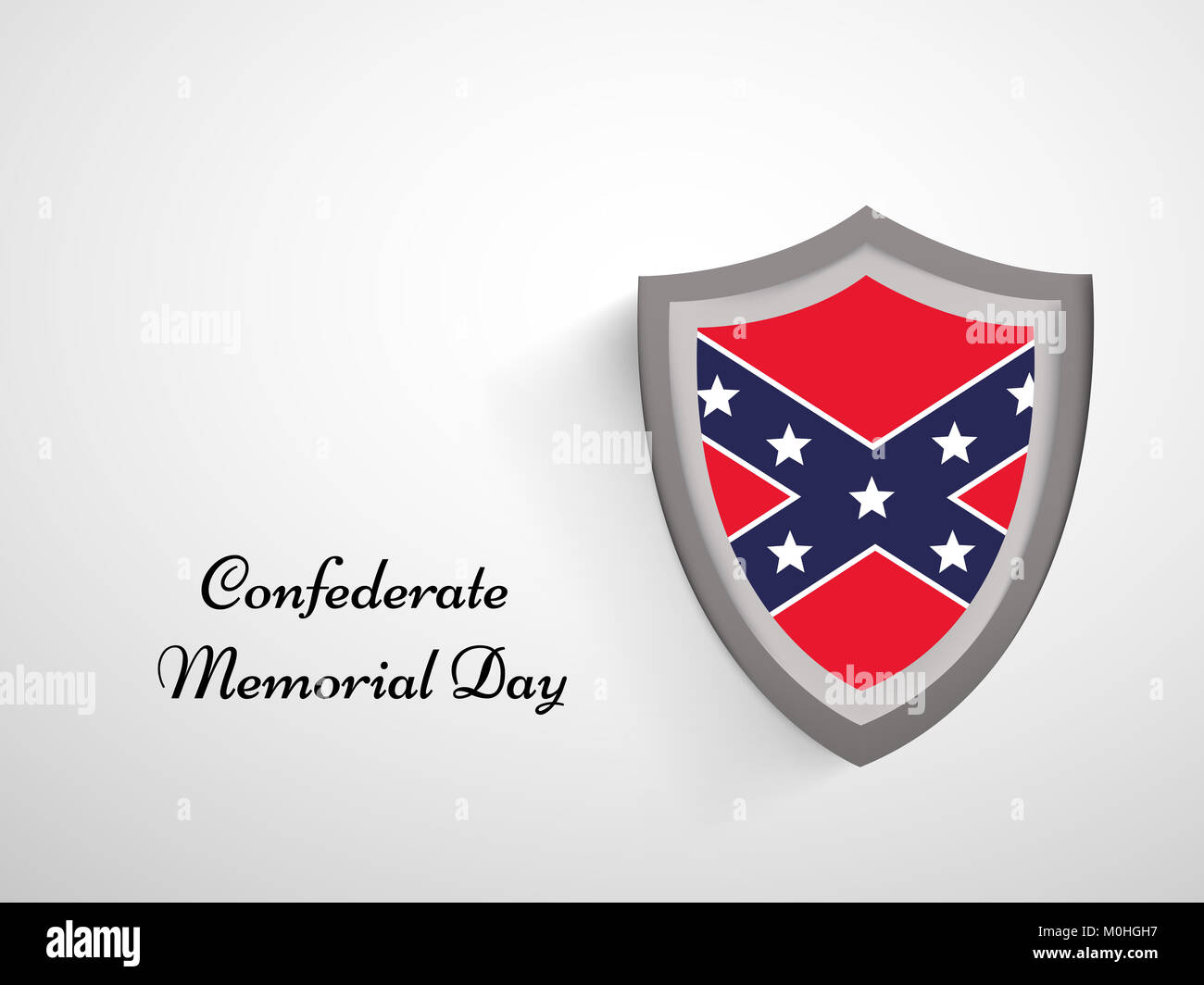 illustration of elements of Confederate Memorial Day background Stock ...