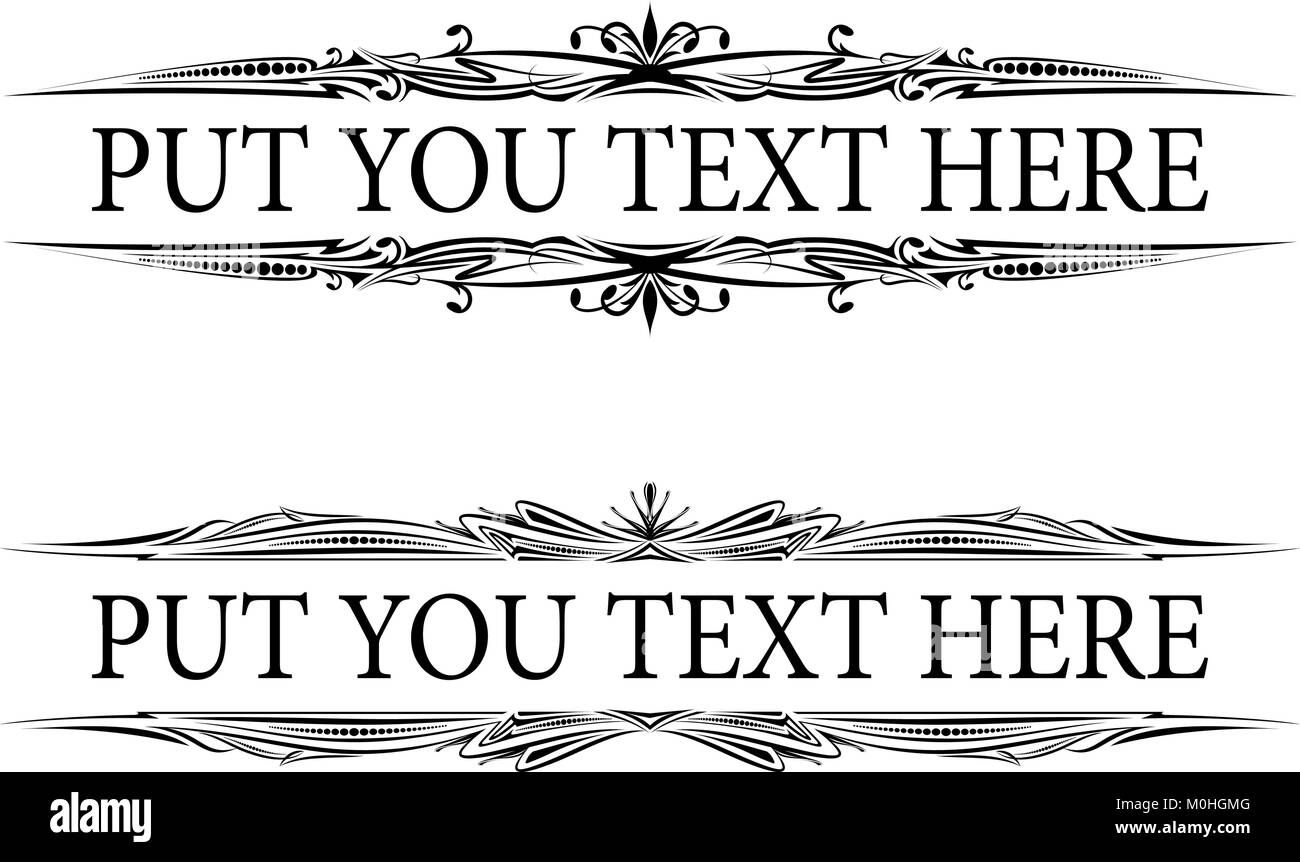 Elegant texts frames Stock Vector Image & Art - Alamy