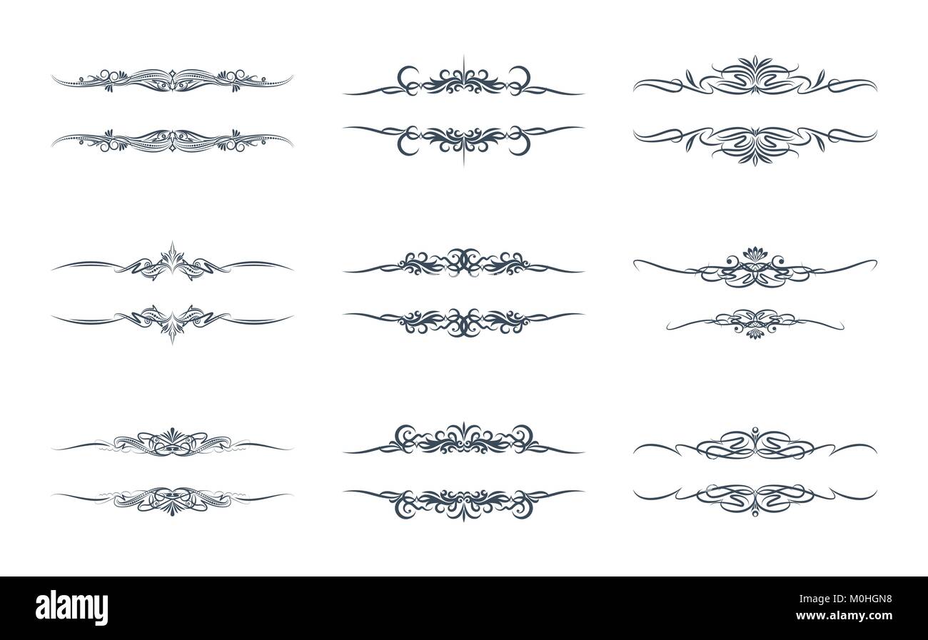 Set of 9 vector texts frames Stock Vector Image & Art - Alamy