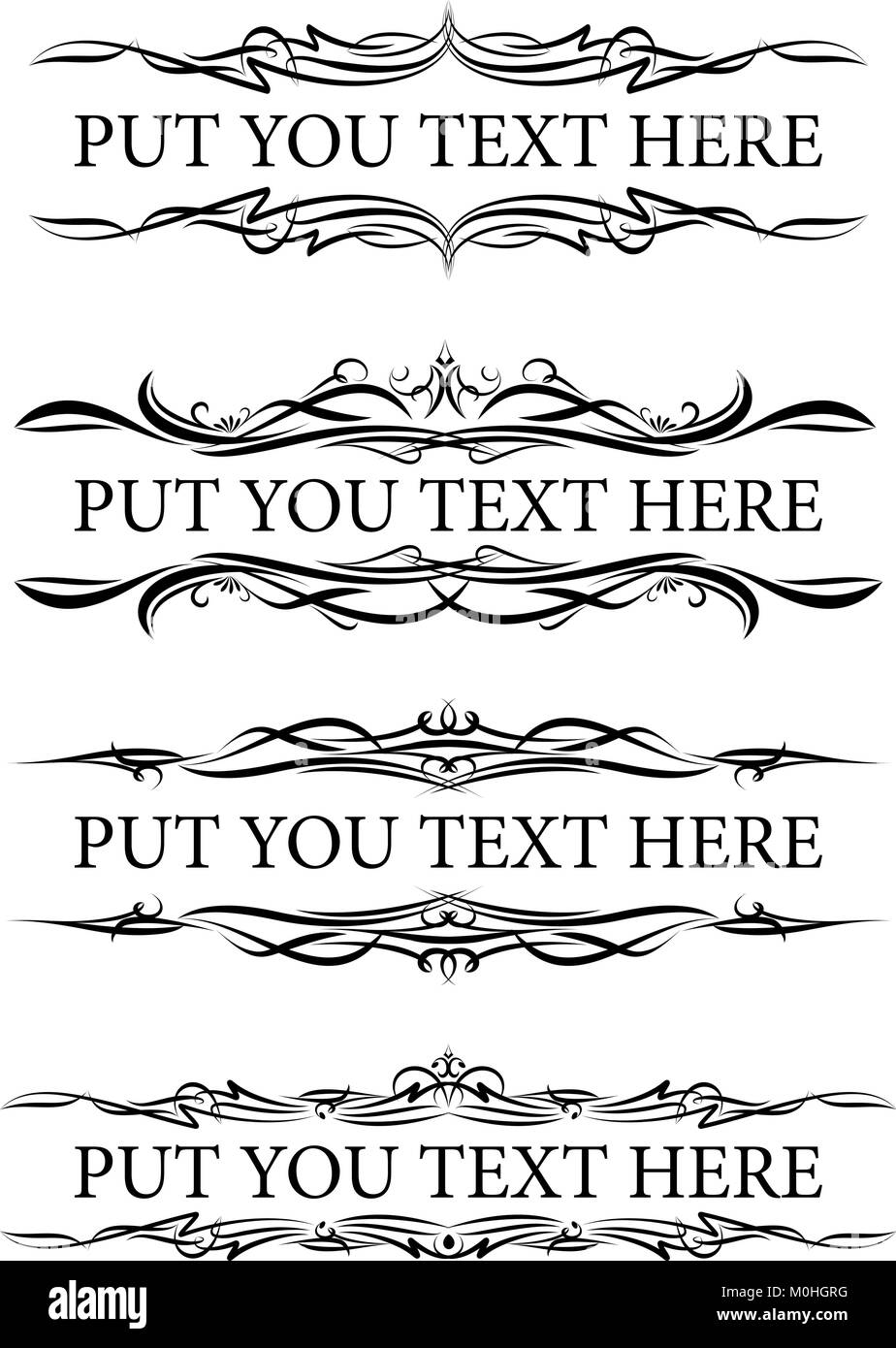 four elegant text frame Stock Vector Image & Art Alamy