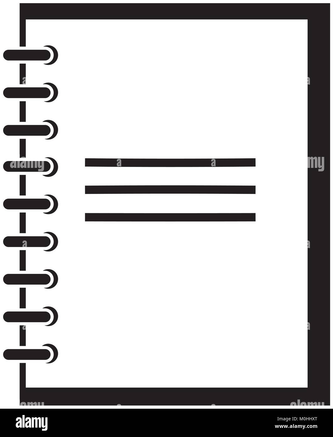note book isolated icon Stock Vector Image & Art - Alamy