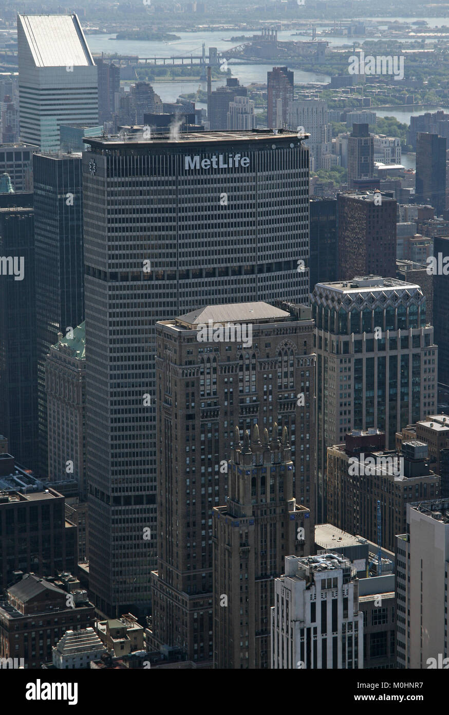 MetLife Building/skyscraper as seen from the Empire State Building, 200 ...