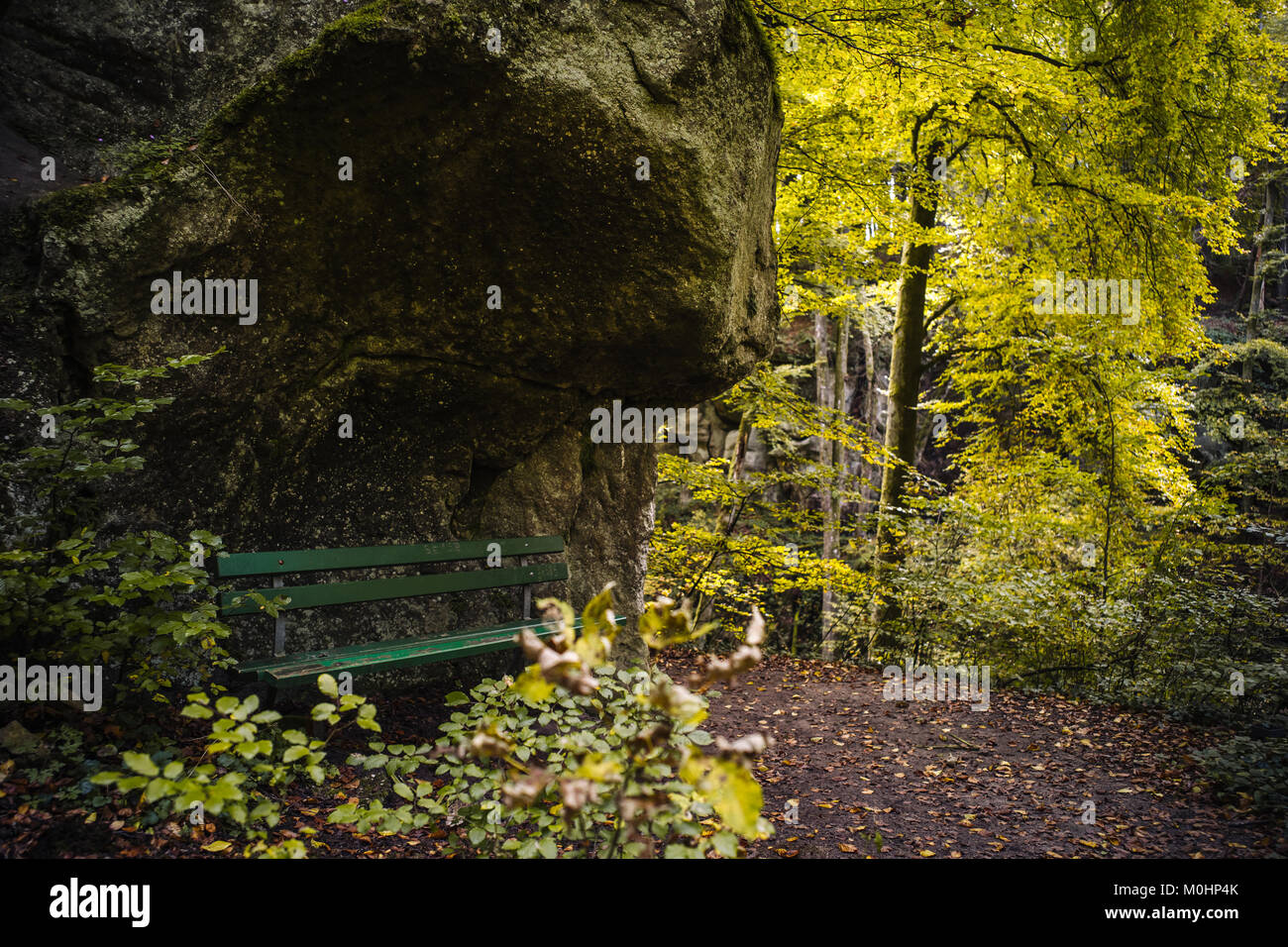 Hohllay Cave in the forest of Berdorf in Luxembourg Stock Photo - Alamy