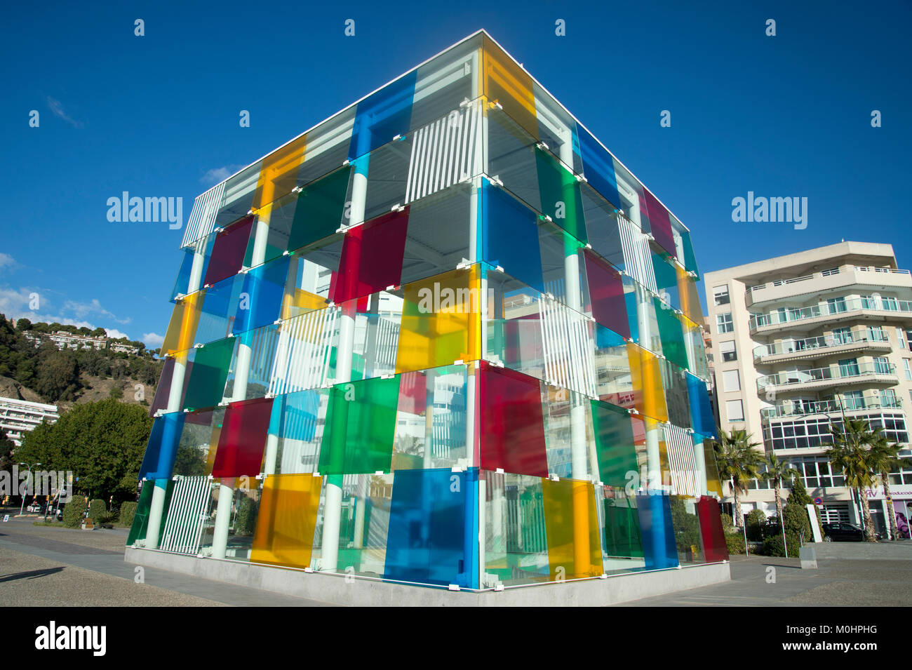 Malaga, Spain. Costa del sol. Pompidou art centre Stock Photo