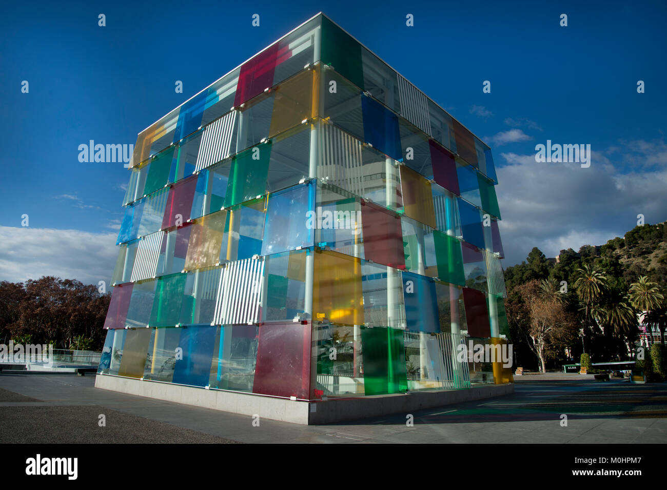 Malaga, Spain. Costa del sol. Pompidou art centre Stock Photo