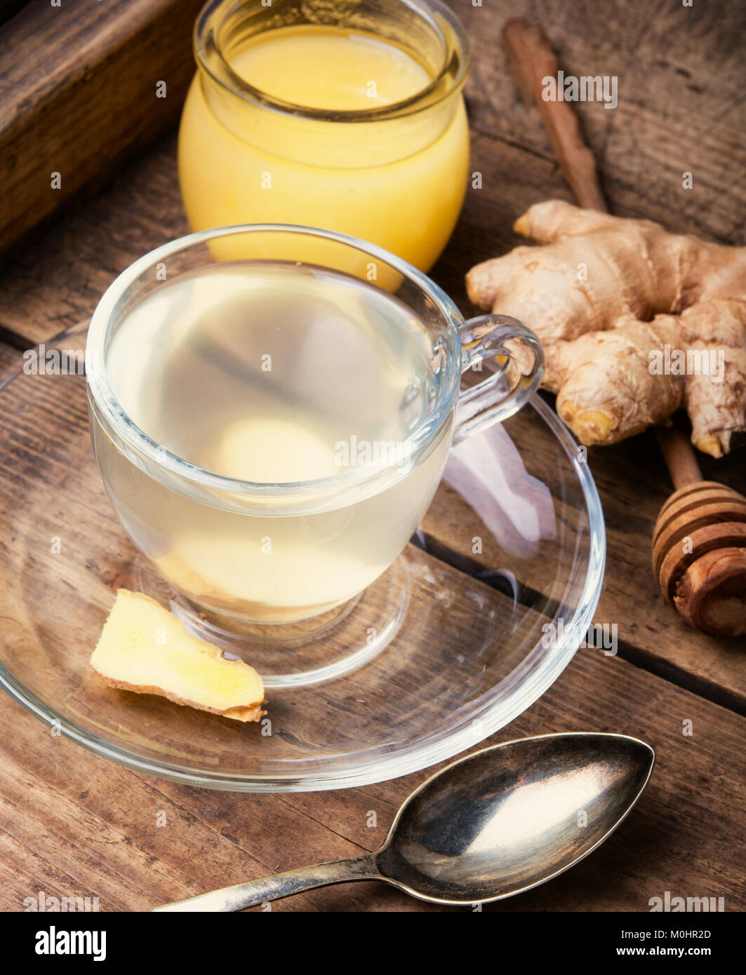 Medicinal tea made from ginger root.Healthy drink Stock Photo Alamy