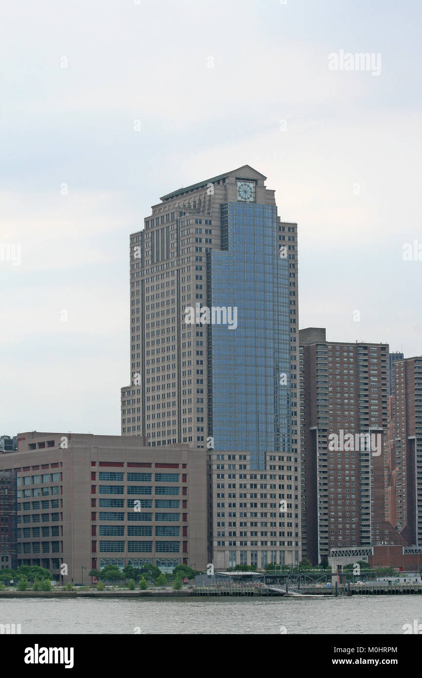 Apartment building on the Hudson River, Manhattan, New York City, New