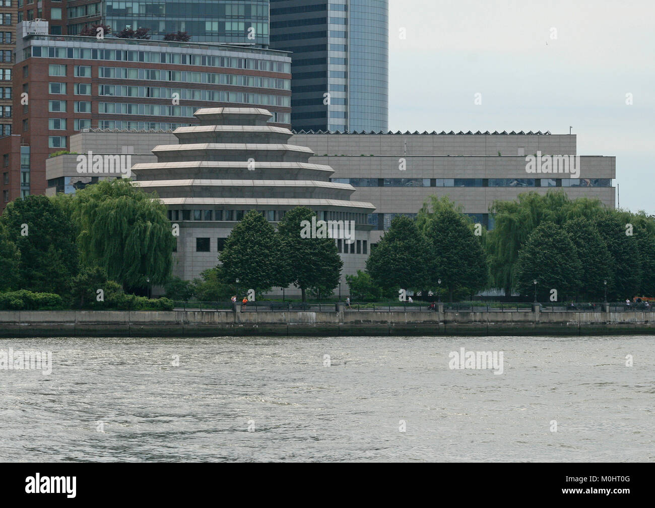 The Museum of Jewish Heritage, located in Battery Park City in Manhattan, New York City, New York Staqte, USA. Stock Photo