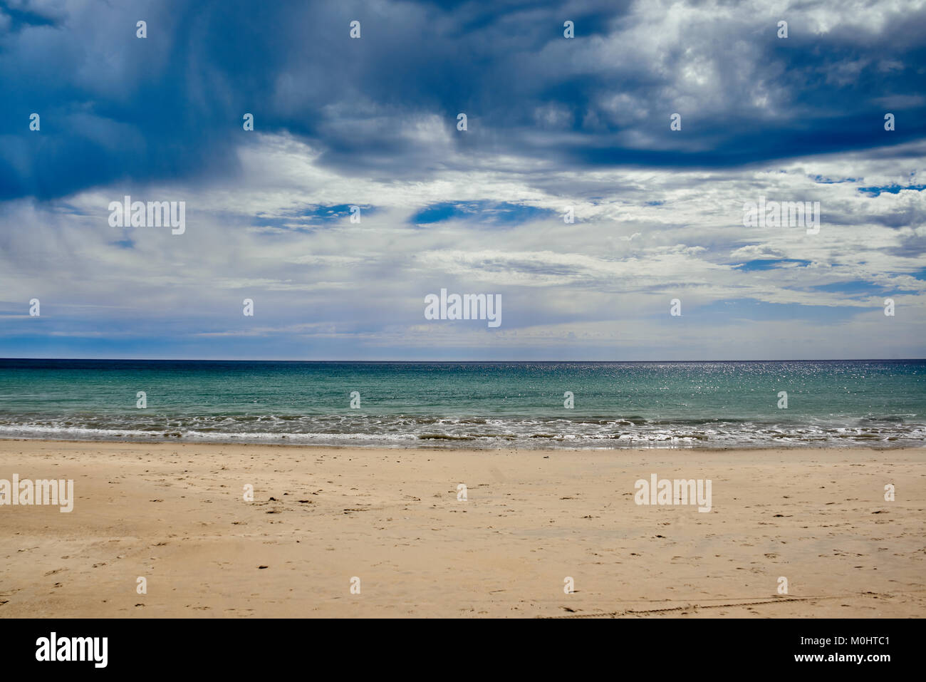 Maslin Beach  in the light of the evening sun in Adelaide, SA, Australia Stock Photo