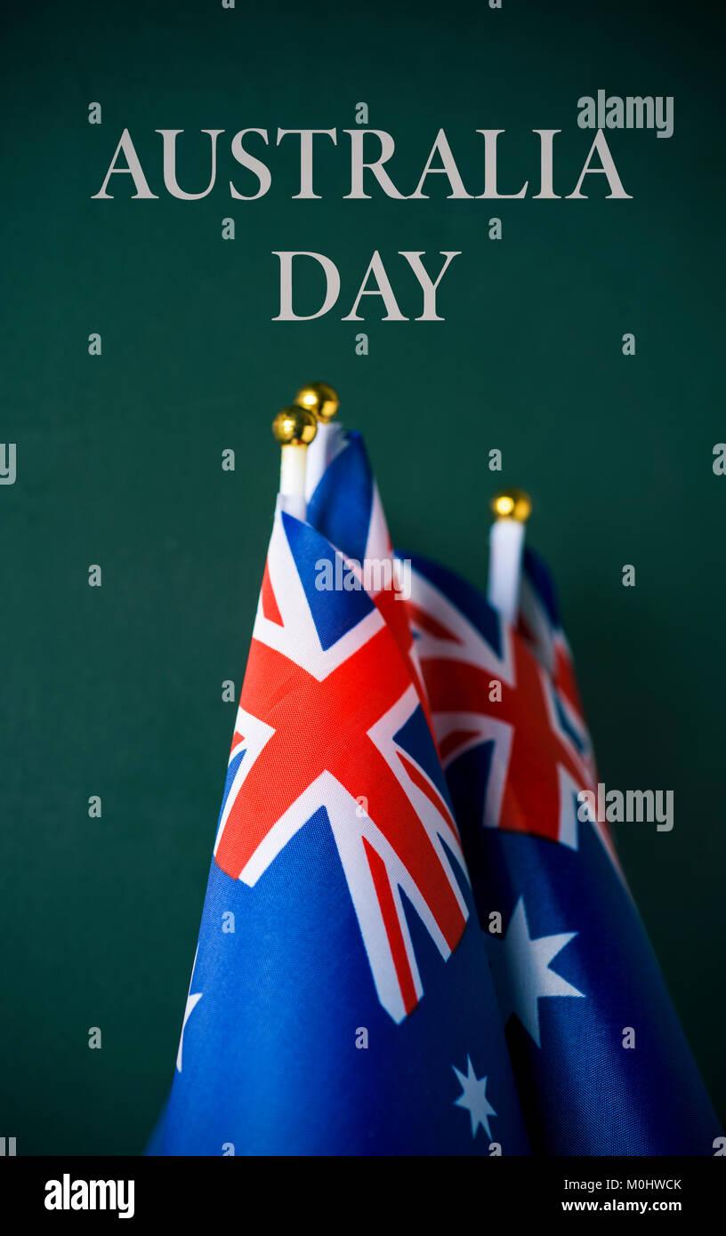 Australia day flag hi-res stock photography and images - Alamy