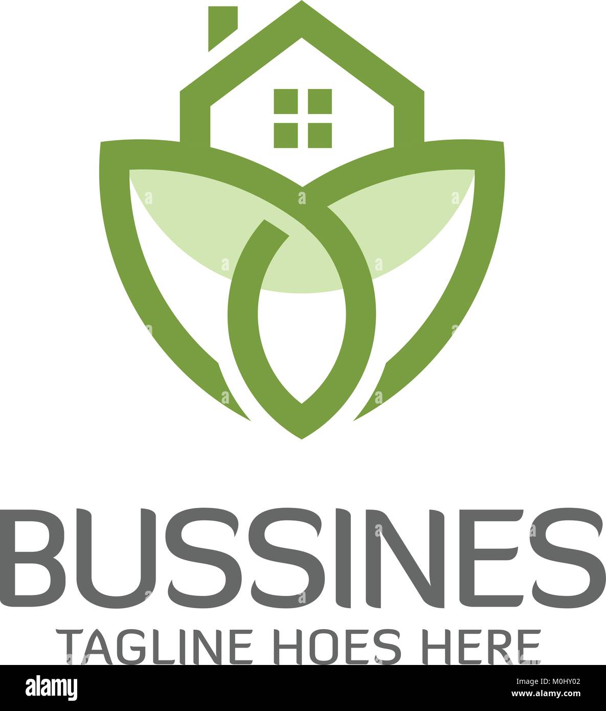 Green House Logo Eco House Green House Vector Stock Vector Art