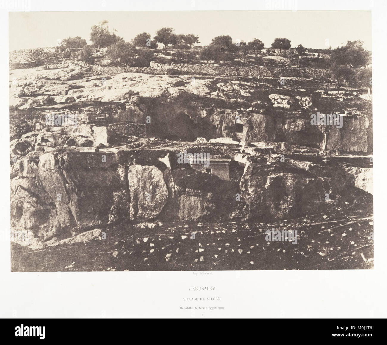 Jérusalem, Village de Siloam, Monolithe de forme égyptienne, 2 MET DP131258 Stock Photo