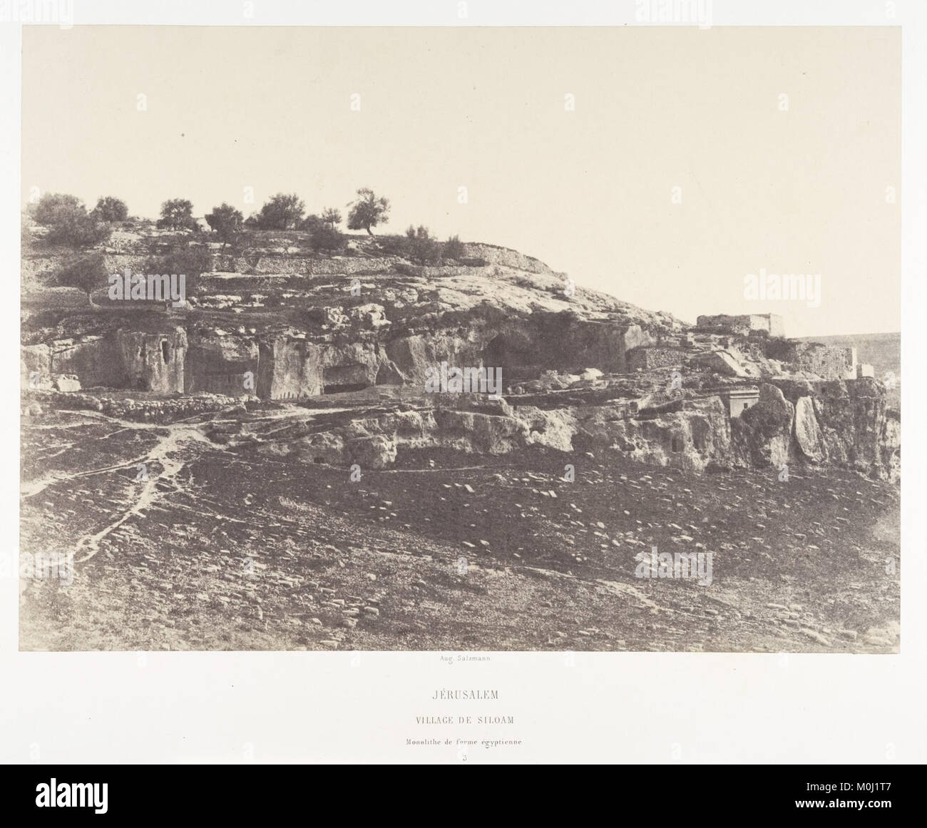 Jérusalem, Village de Siloam, Monolithe de forme égyptienne, 3 MET DP131259 Stock Photo