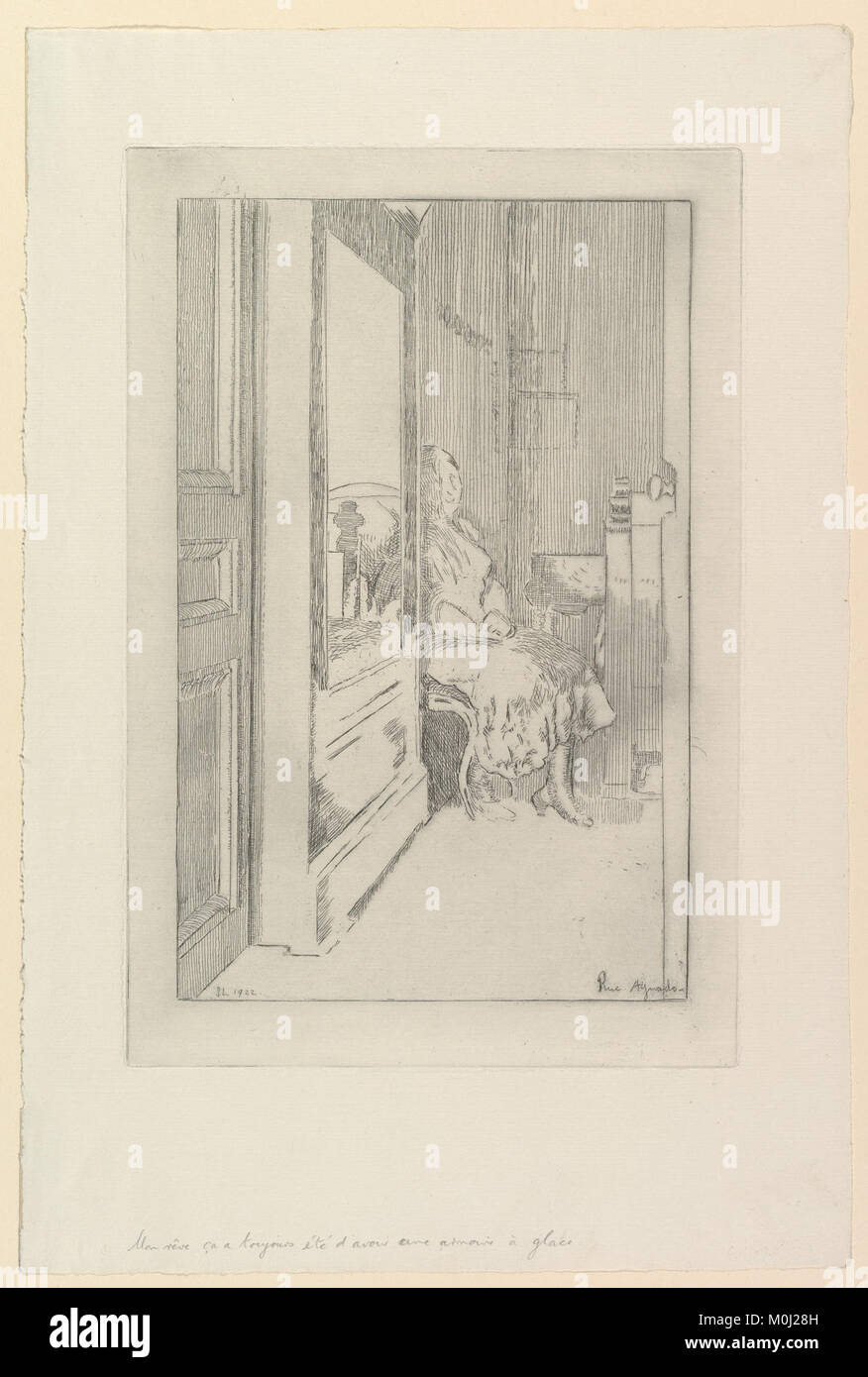 L'Armoire à glace (The Mirrored Wardrobe) MET DP819408 Stock Photo Alamy