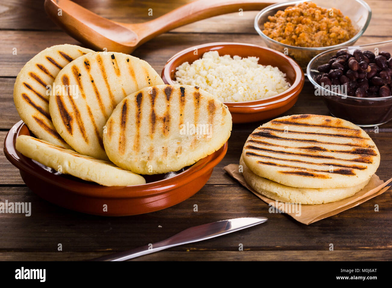 breakfast-typical-of-latin-american-countries-arepa-stock-photo-alamy