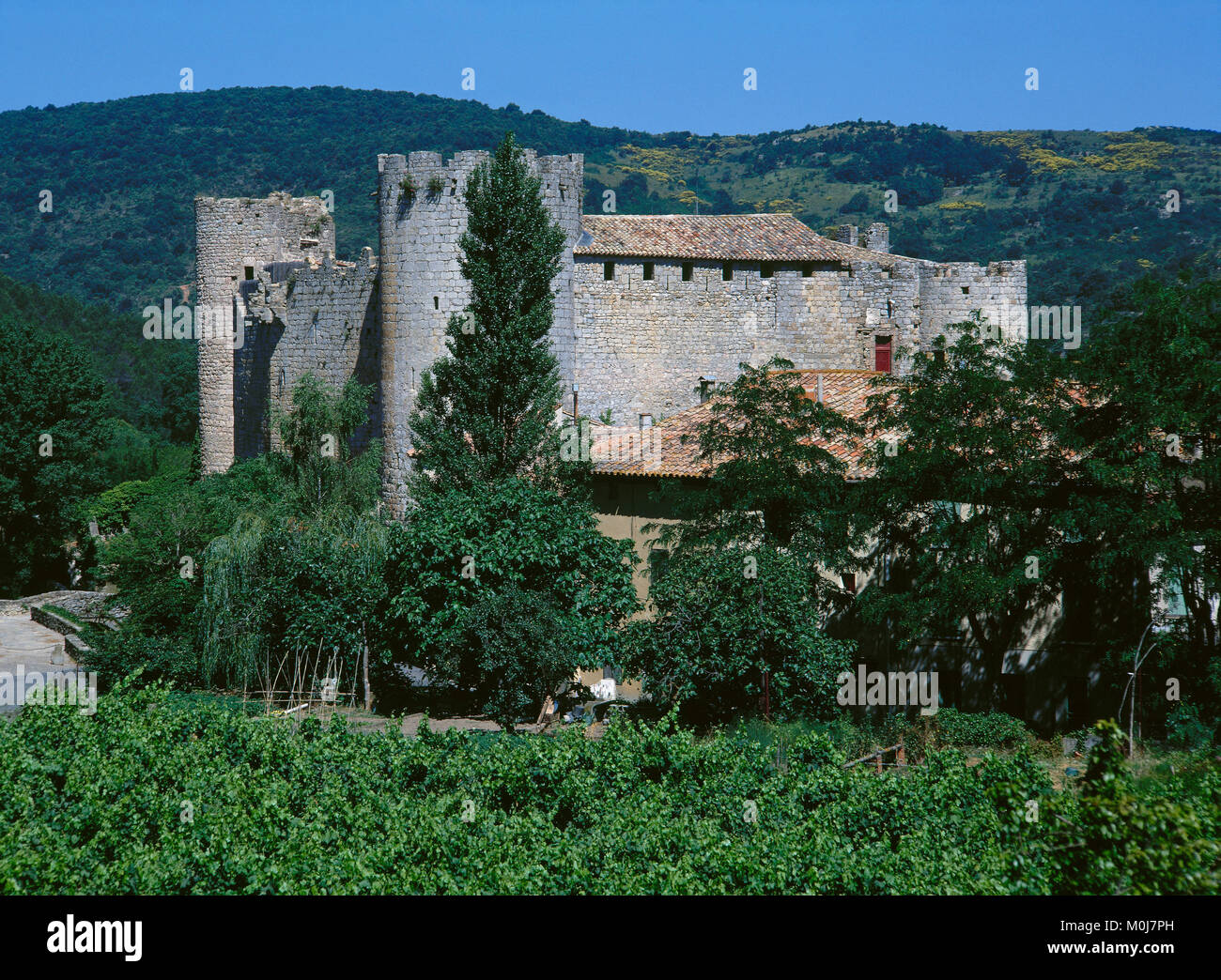 Château de Villerouge-Termenès (Castle of Villerouge-Termenes) Stock Photo