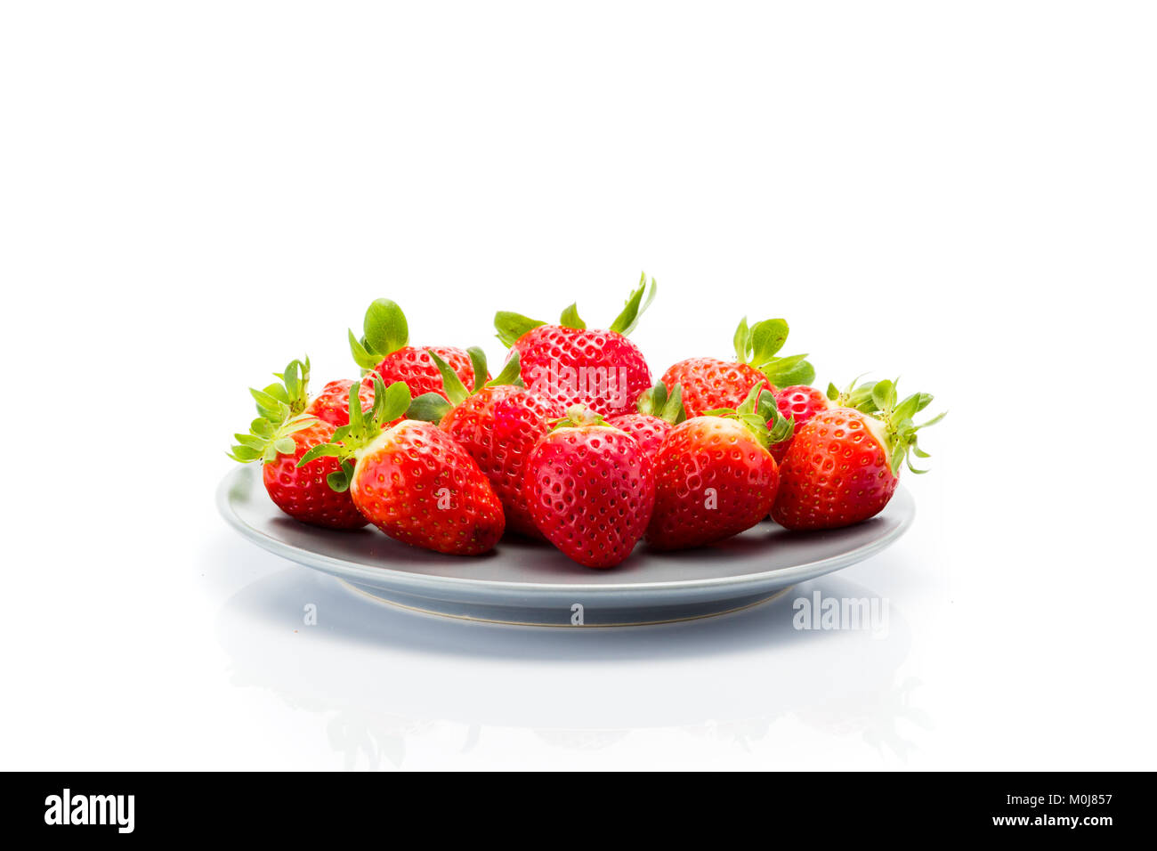 Strawberry isolated on white background Stock Photo - Alamy