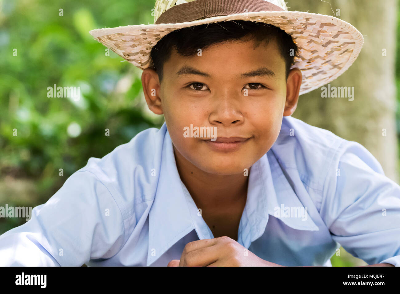 Portrait of a Cambodian boy, Sambor Prei Kuk; Kompong Thom, Cambodia