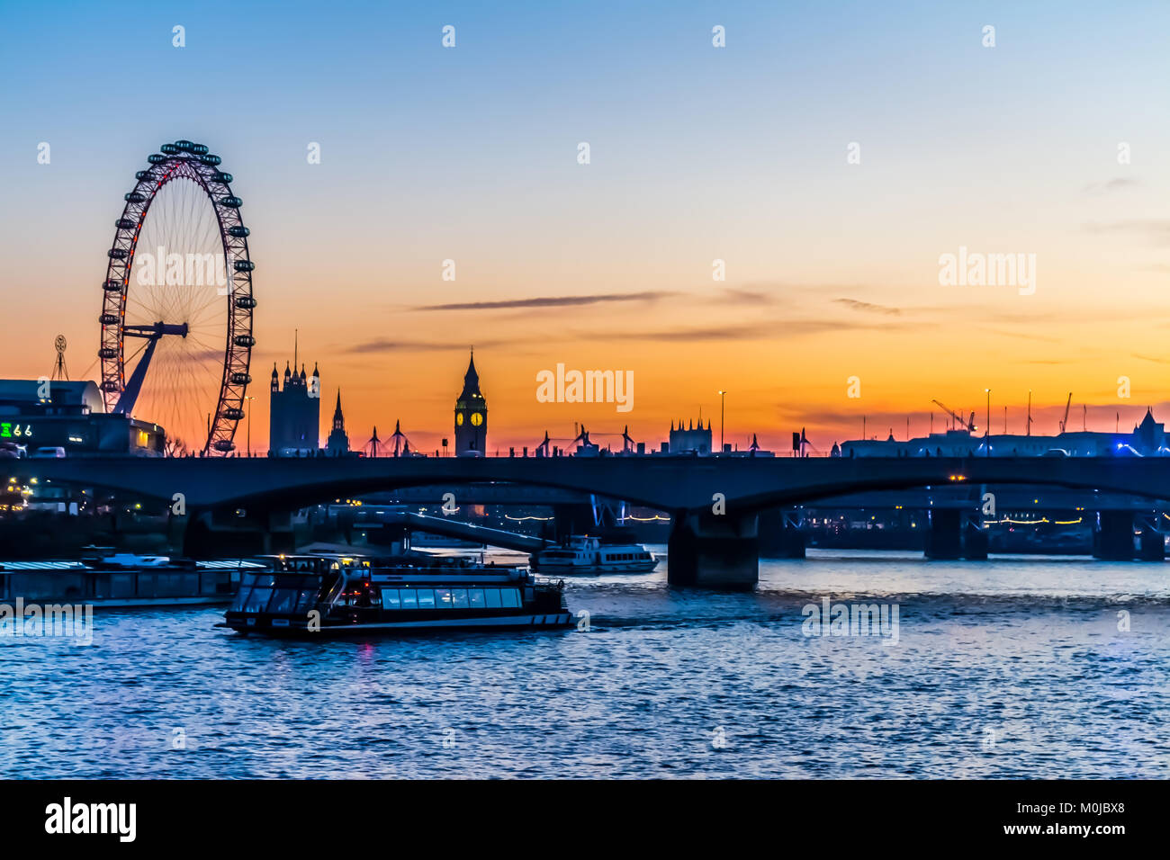 London Eye, Millennium Wheel, Embankment. Stock Photo