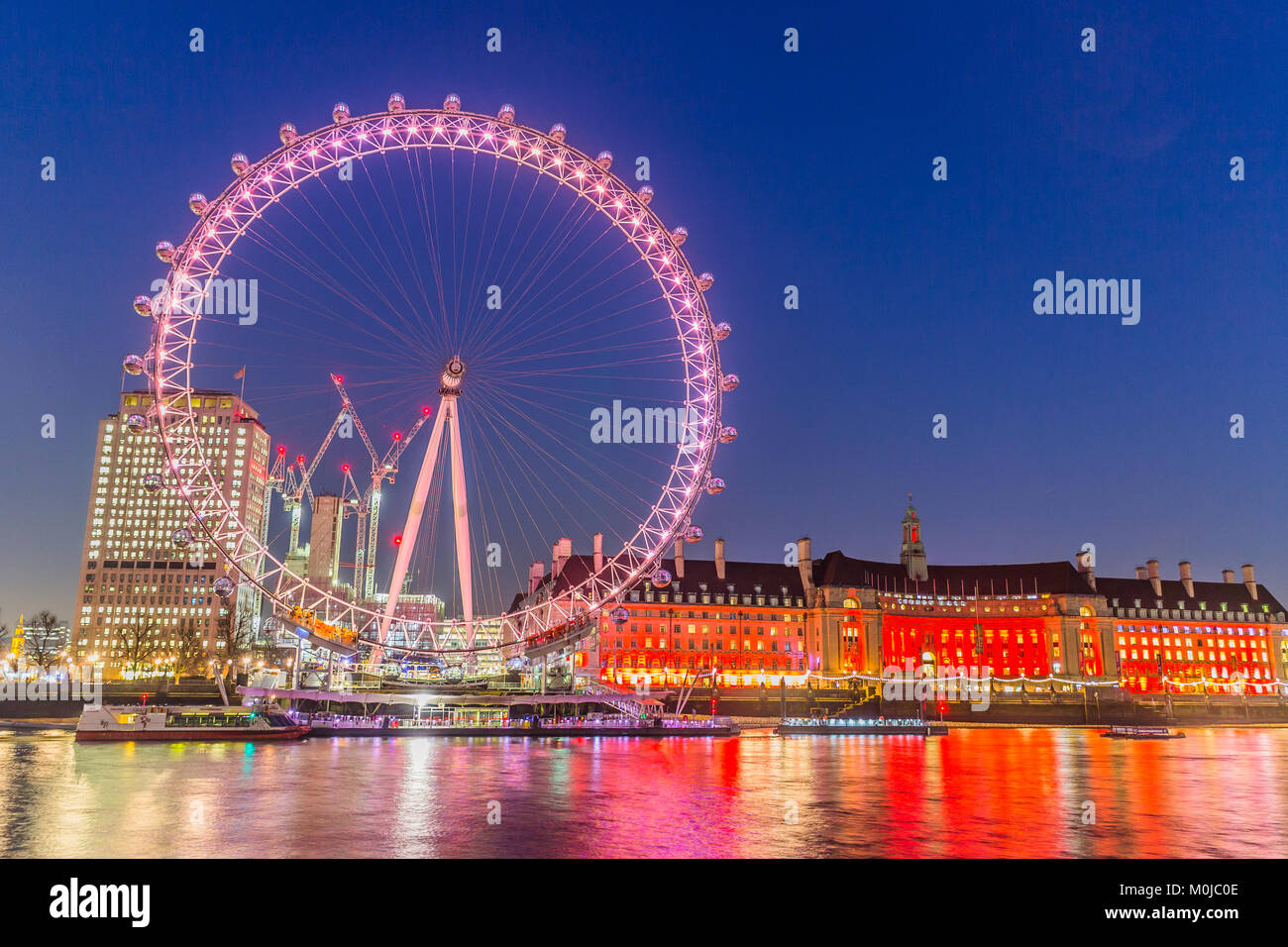 London Eye, Millennium Wheel. Stock Photo