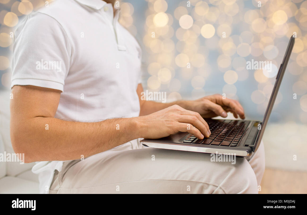 Man typing on keyboard close hi-res stock photography and images - Alamy