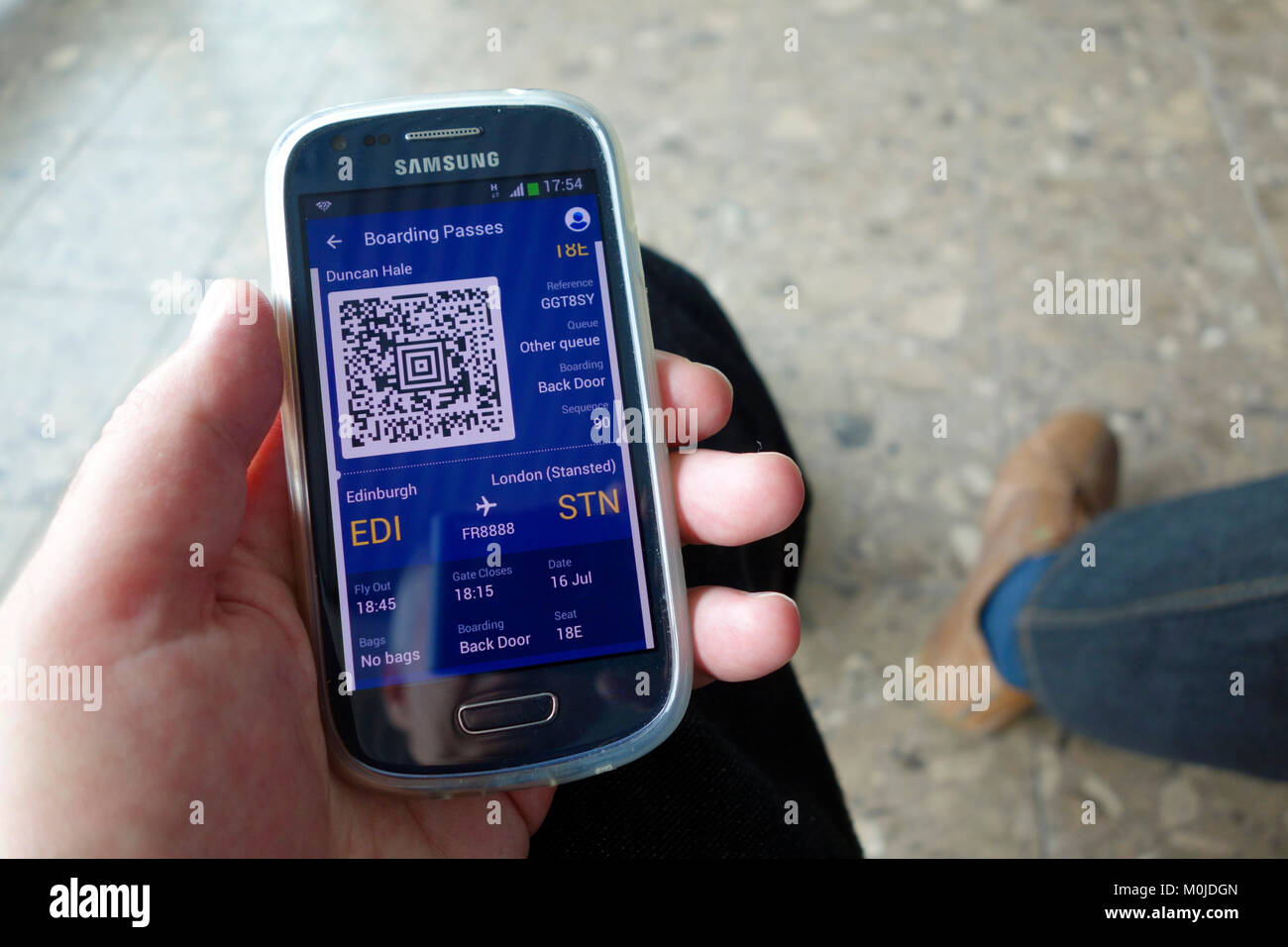 Ryanair boarding pass hi-res stock photography and images - Alamy