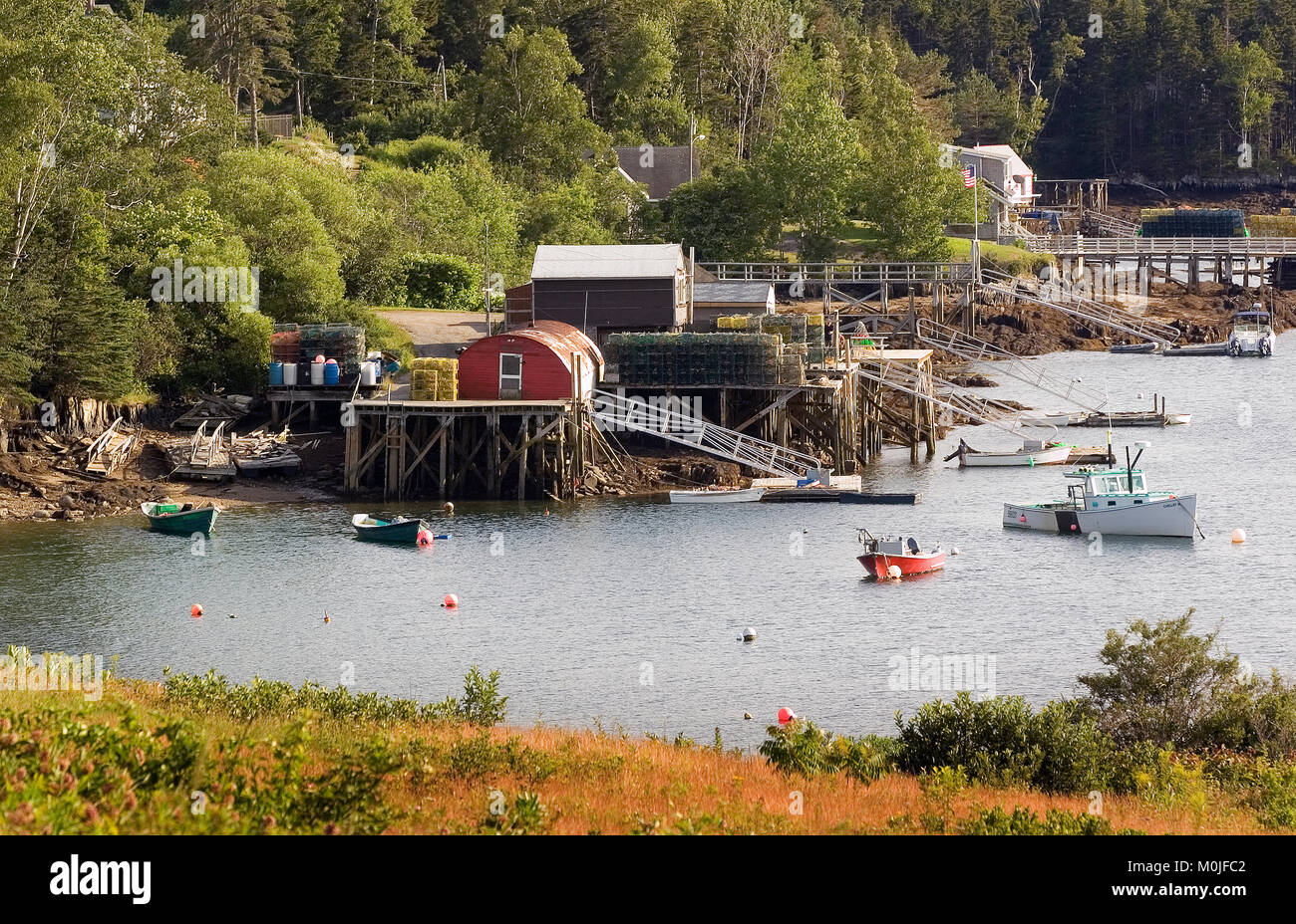Mackeral Cove Bailey's Island, Maine, USA Stock Photo Alamy