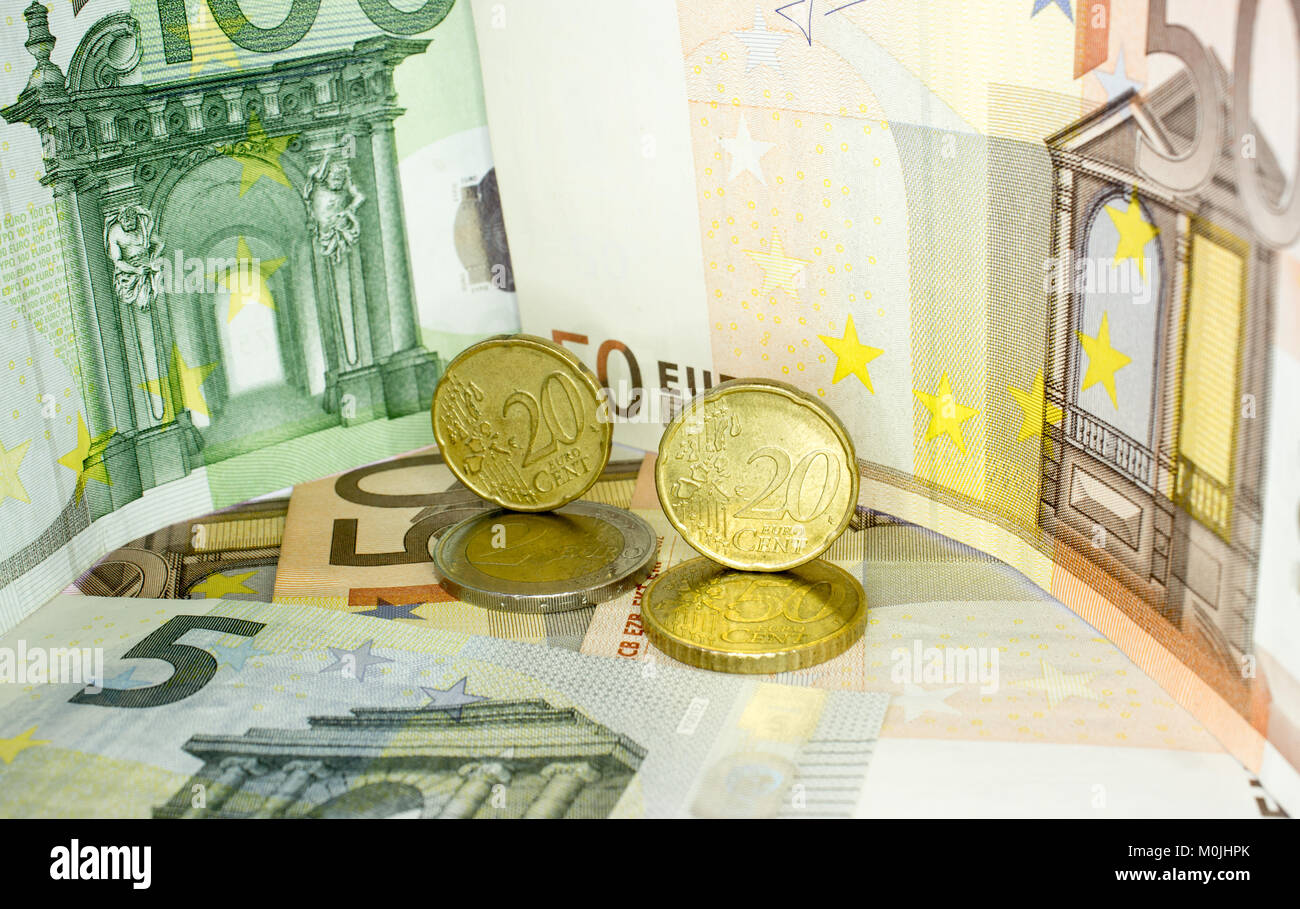 Lot Euro Bank Notes European High Resolution Stock Photography And Images Alamy