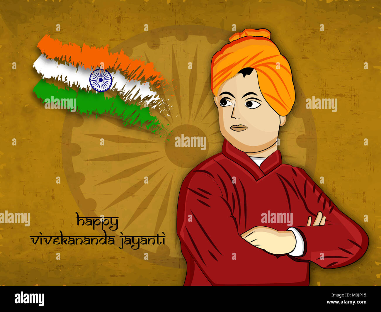 illustration of Swami Vivekanand jayanti background Stock Photo - Alamy