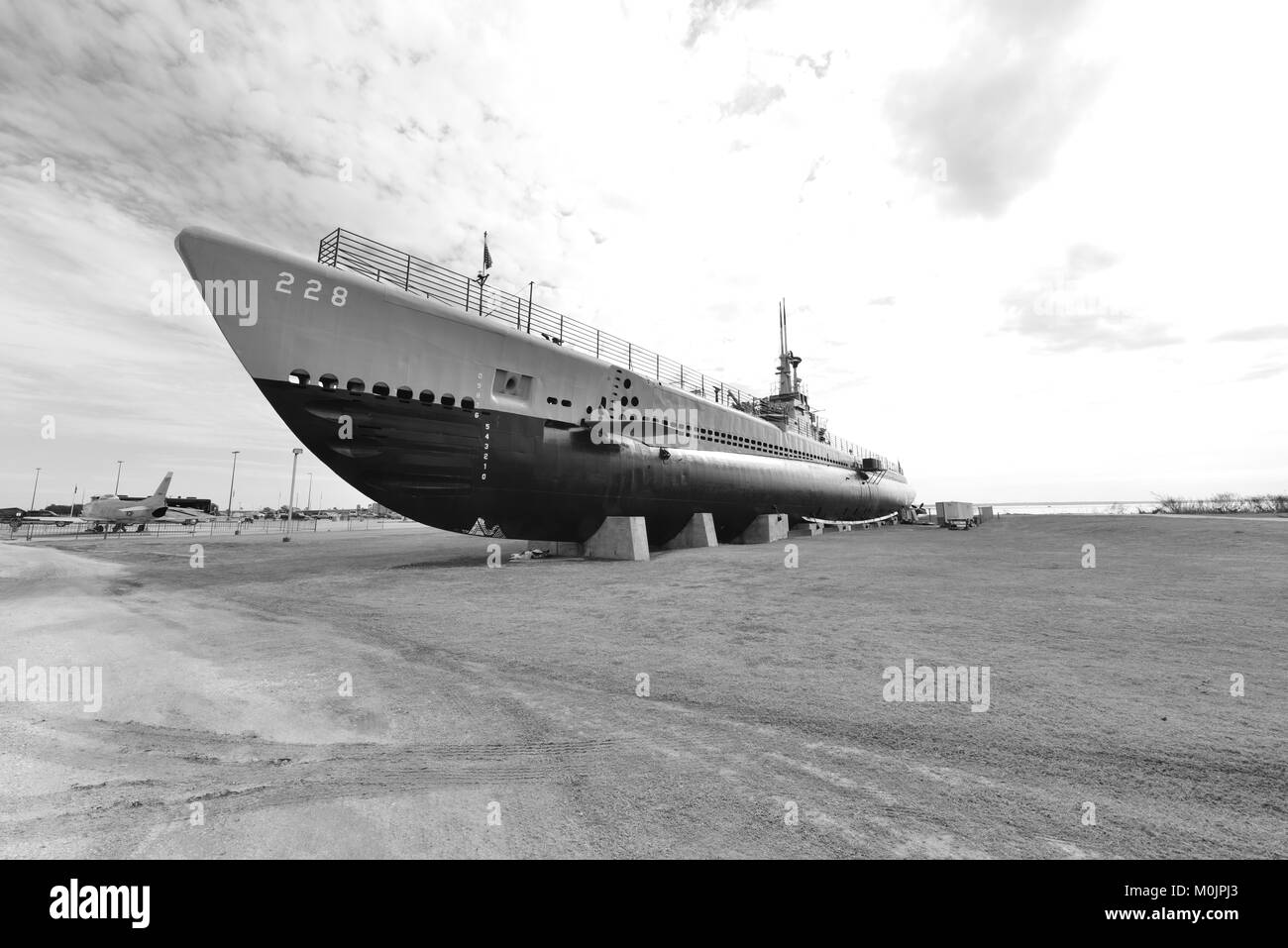 USS Drum an American world war two submarine. Stock Photo