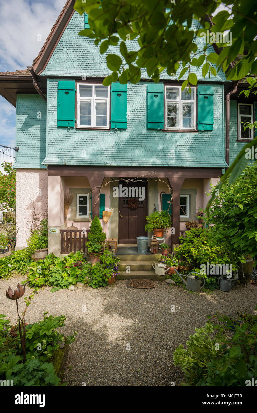 Hermann Hesse Haus, Gaienhofen, Lake Constance, Baden-Württemberg, Germany Stock Photo