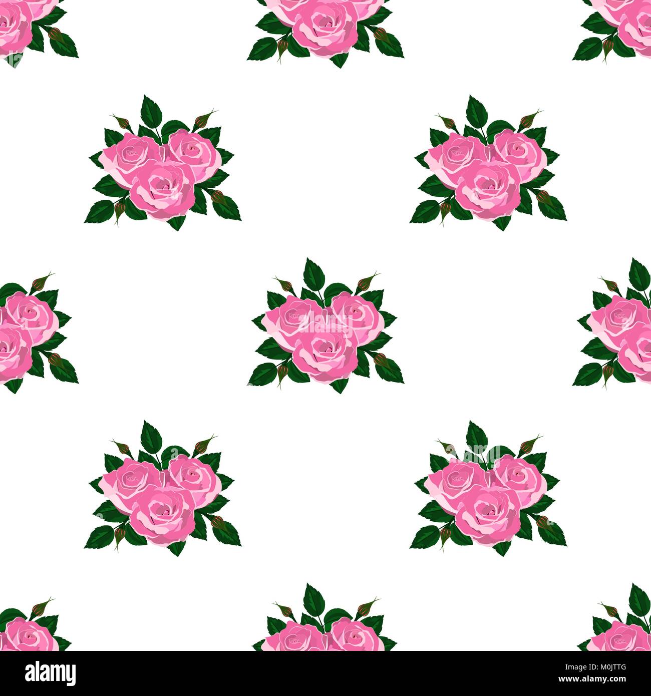 Pink Roses Seamless Seamless wallpaper pink roses Stock Vector Image & Art - Alamy