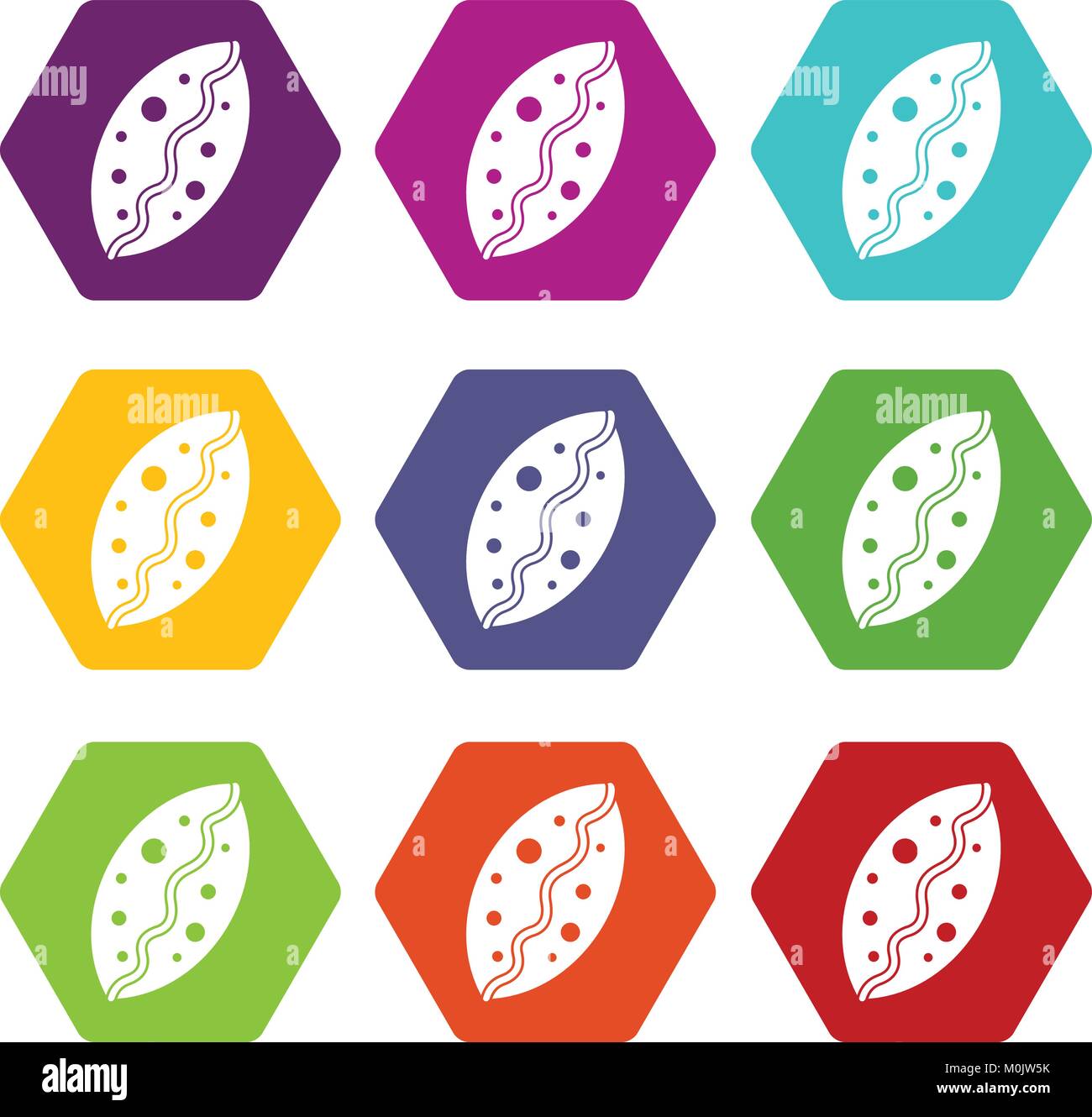 Baked pastry icon set color hexahedron Stock Vector Image & Art - Alamy