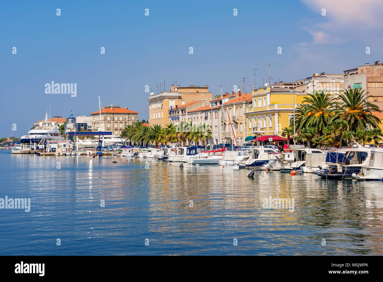 ZADAR, CROATIA - SEPTEMBER 14: View of the Zadar waterfront ...