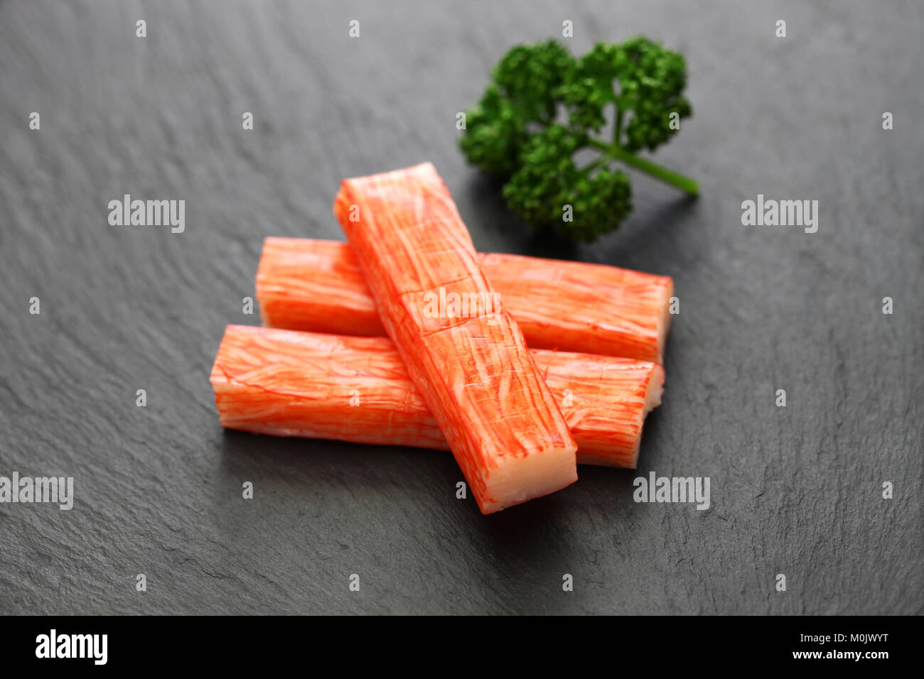 one of surimi products, imitation crab stick, japanese food Stock Photo