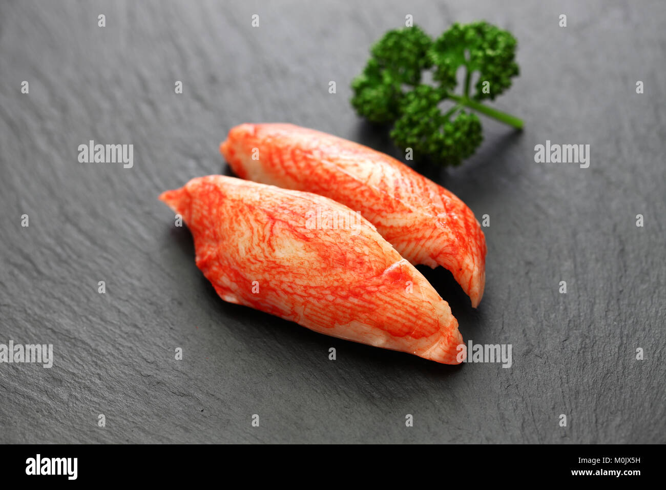 one of surimi products, imitation crab stick, japanese food Stock Photo