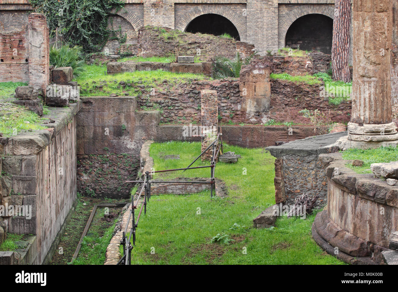 The spot where Julius Caesar was stabbed to Death (according to a Spanish National Research Council report) Stock Photo