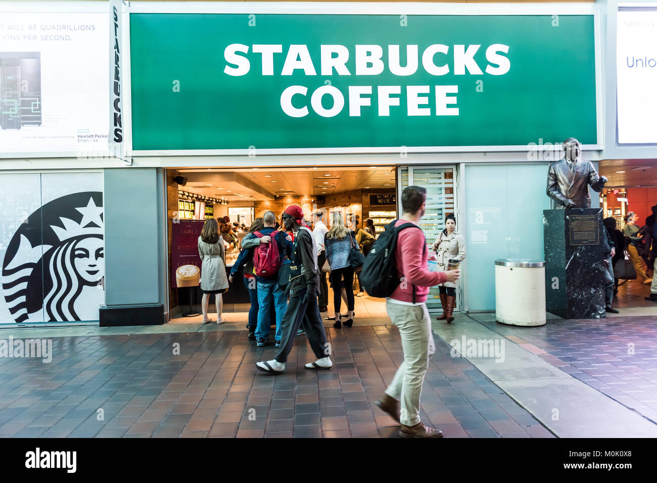 Washington DC, USA July 1, 2017 Inside Union Station in capital city